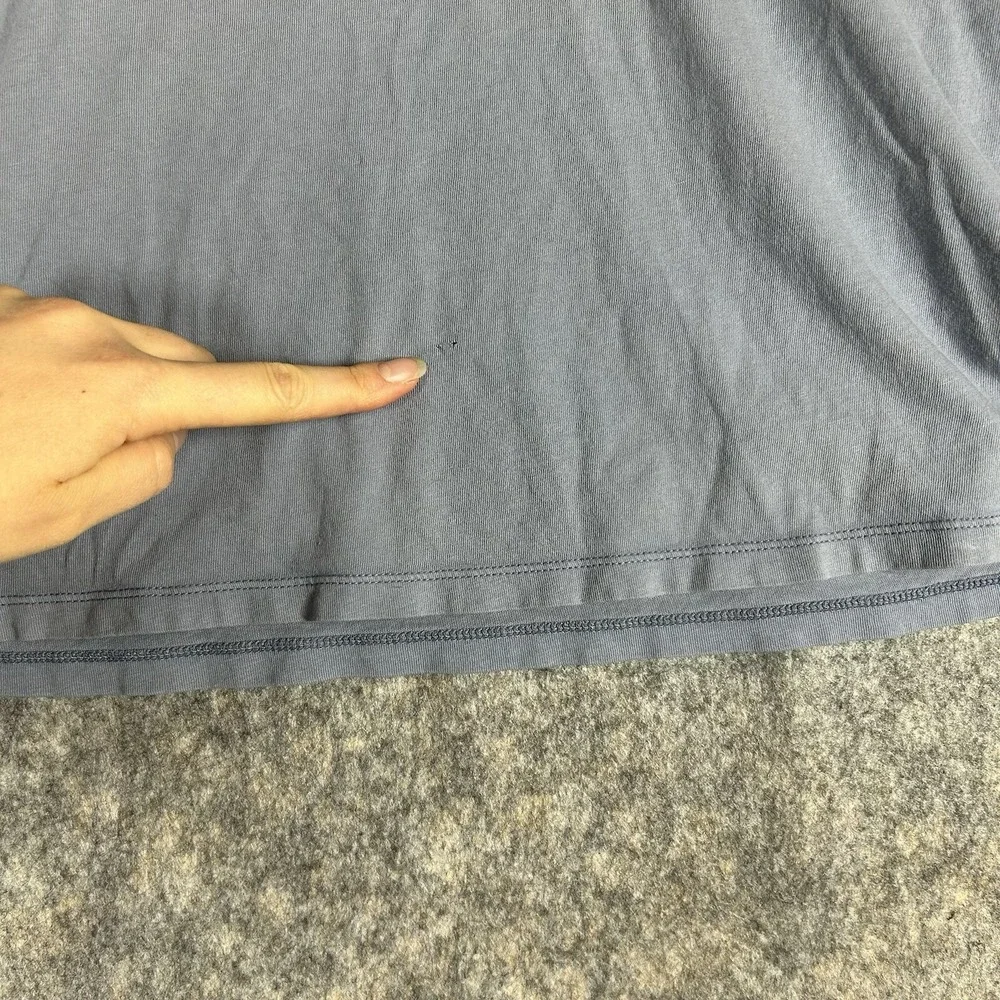 Everlane T-Shirt Men's Small Pocket Cotton Tee Light Blue Casual Flaw - Picture 4 of 7